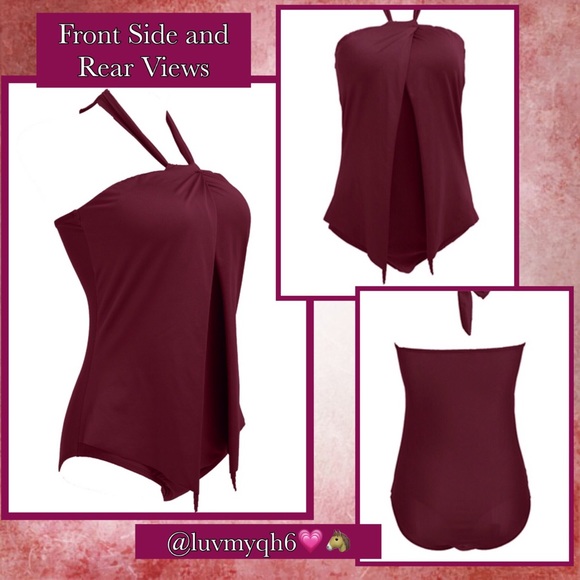 Women’s Burgundy Swimsuit 🎉HP🎉 - Picture 2 of 4